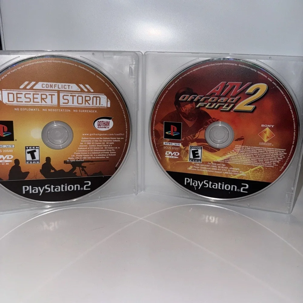 Sony‎ PlayStation 2 Game Lot PS2 Conflict Desert Storm ATV Offroad Fury 2 NTSC